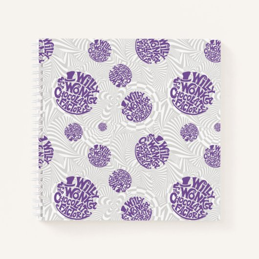 Willy Wonka Logo Psychedelic Graphic Notitieboek (Voorkant)