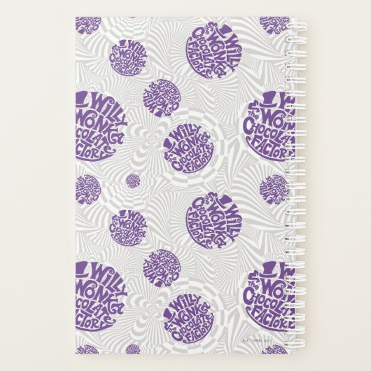 Willy Wonka Logo Psychedelic Graphic Planner (Achterkant)