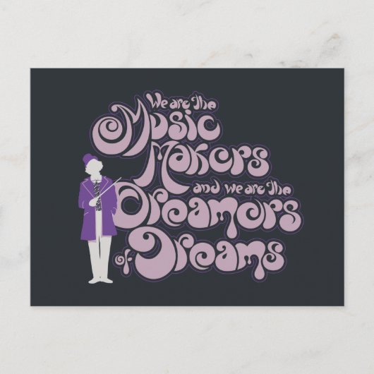Willy Wonka - Muziekmakers, droomdromers Briefkaart (Voorkant)