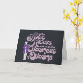 Willy Wonka - Muziekmakers, droomdromers Kaart (Gele Bloem)