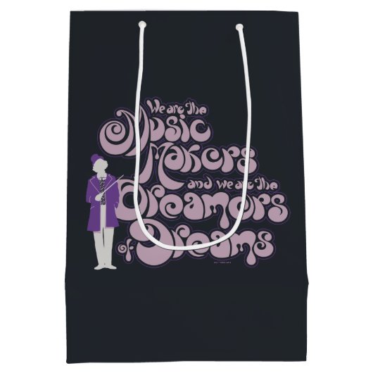 Willy Wonka - Muziekmakers, droomdromers Medium Cadeauzakje (Achterkant)