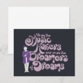 Willy Wonka - Muziekmakers, droomdromers Notitiekaartje (Voorkant / Achterkant)