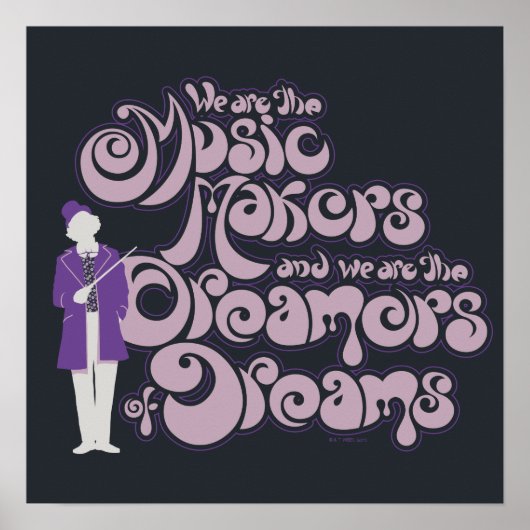 Willy Wonka - Muziekmakers, droomdromers Poster (Voorkant)