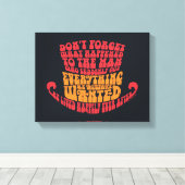 Willy Wonka Pet Typografie Canvas Afdruk (Insitu (Houten vloer))