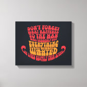 Willy Wonka Pet Typografie Canvas Afdruk (Voorkant)