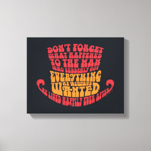 Willy Wonka Pet Typografie Canvas Afdruk
