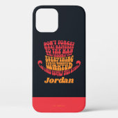 Willy Wonka Pet Typografie Case-Mate iPhone Case (Achterkant)