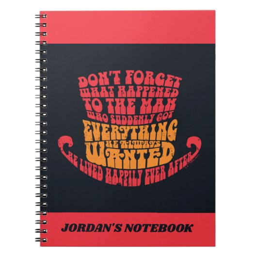 Willy Wonka Pet Typografie Notitieboek (Voorkant)