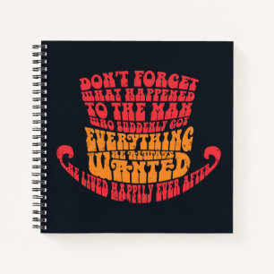 Willy Wonka Pet Typografie Notitieboek