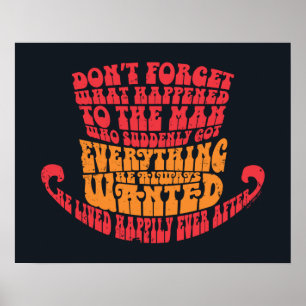 Willy Wonka Pet Typografie Poster