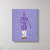 Willy Wonka Quote Silhouette Canvas Afdruk (Voorkant)