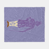 Willy Wonka Quote Silhouette Fleece Deken (Voorkant (Horizontaal))