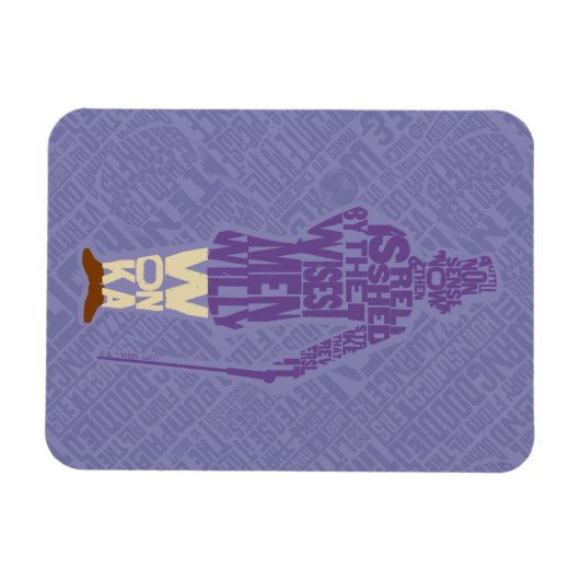 Willy Wonka Quote Silhouette Magneet (Horizontaal)