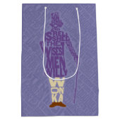 Willy Wonka Quote Silhouette Medium Cadeauzakje (Achterkant)
