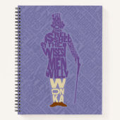 Willy Wonka Quote Silhouette Notitieboek (Voorkant)