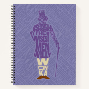 Willy Wonka Quote Silhouette Notitieboek