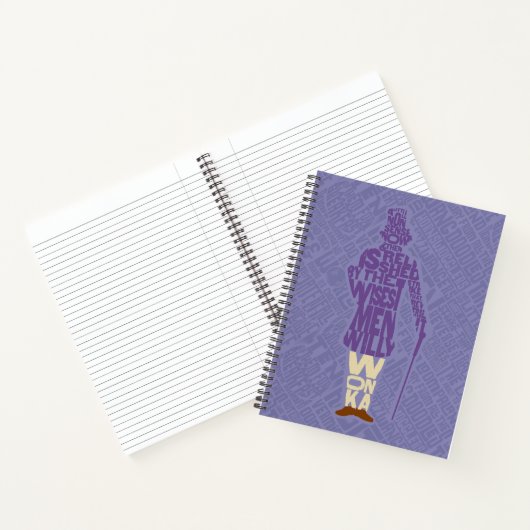 Willy Wonka Quote Silhouette Notitieboek (Binnen)