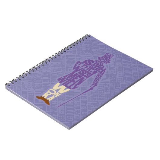 Willy Wonka Quote Silhouette Notitieboek (Linkerzijde)