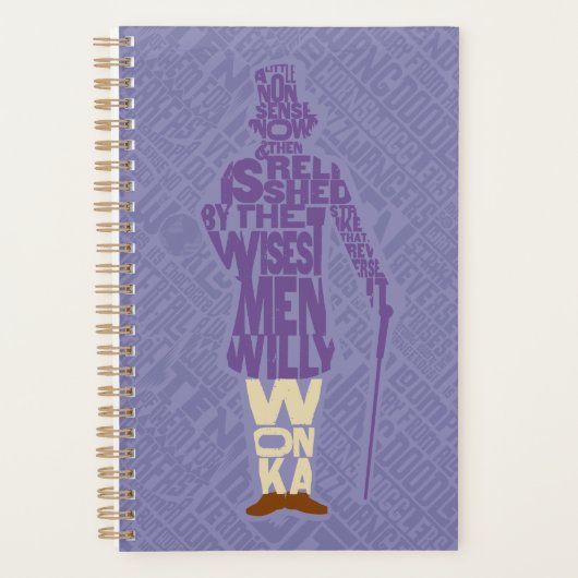 Willy Wonka Quote Silhouette Planner (Voorkant)