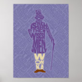 Willy Wonka Quote Silhouette Poster (Voorkant)