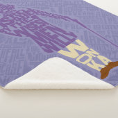 Willy Wonka Quote Silhouette Sherpa Deken (3/4)