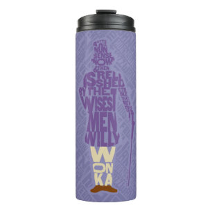 Willy Wonka Quote Silhouette Thermosbeker