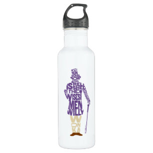Willy Wonka Quote Silhouette Waterfles