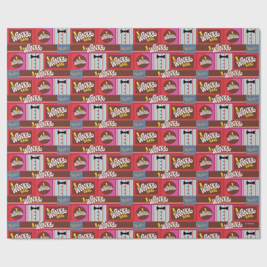 Willy Wonka Snoep Pattern Cadeaupapier (Vlak)