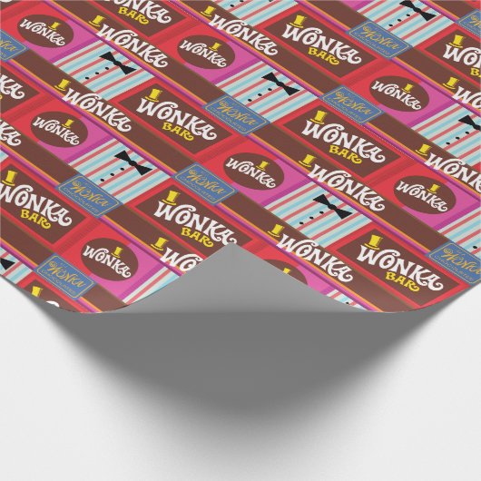 Willy Wonka Snoep Pattern Cadeaupapier (Hoek)