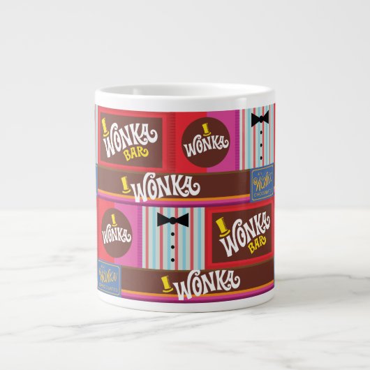 Willy Wonka Snoep Pattern Grote Koffiekop (Voorkant)