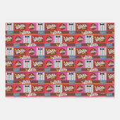 Willy Wonka Snoep Pattern Inpakpapier Vel (Voorkant 2)