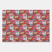 Willy Wonka Snoep Pattern Inpakpapier Vel (Voorkant)