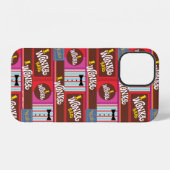 Willy Wonka Snoep Pattern iPhone Hoesje (Achterkant horizontaal)