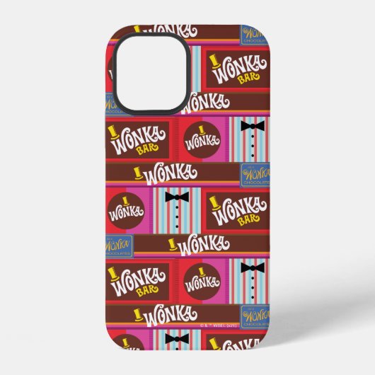 Willy Wonka Snoep Pattern iPhone Hoesje (Achterkant)