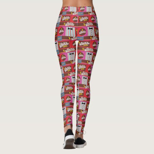 Willy Wonka Snoep Pattern Leggings (Achterkant)