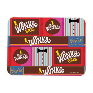 Willy Wonka Snoep Pattern Magneet