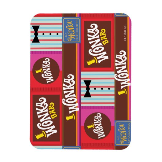 Willy Wonka Snoep Pattern Magneet (Verticaal)