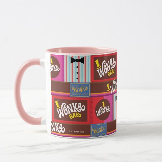 Willy Wonka Snoep Pattern Mok (Links)