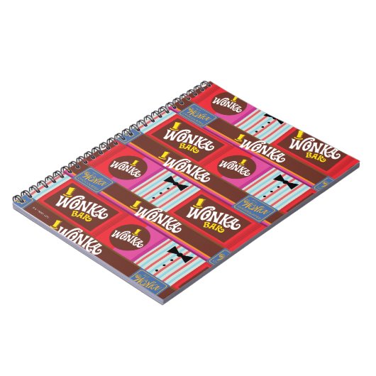 Willy Wonka Snoep Pattern Notitieboek (Linkerzijde)