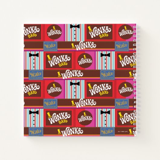 Willy Wonka Snoep Pattern Notitieboek (Achterkant)