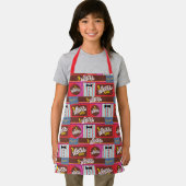 Willy Wonka Snoep Pattern Schort (Insitu)