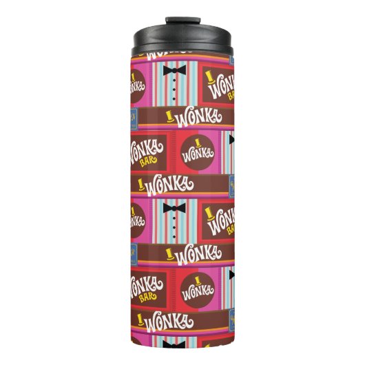 Willy Wonka Snoep Pattern Thermosbeker (Voorkant)