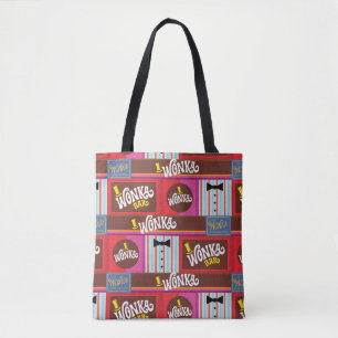 Willy Wonka Snoep Pattern Tote Bag