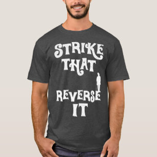 Willy Wonka staking die omgekeerde witte ellende T-shirt