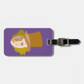 Willy Wonka Stenced Face Graphic Bagagelabel (Voorkant horizontaal)