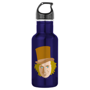 Willy Wonka Stenced Face Graphic Waterfles