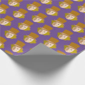 Willy Wonka Stenciled Face Graphic Cadeaupapier (Hoek)