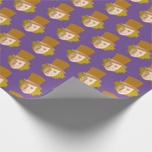 Willy Wonka Stenciled Face Graphic Cadeaupapier (Hoek)