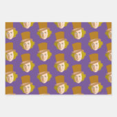 Willy Wonka Stenciled Face Graphic Inpakpapier Vel (Voorkant 2)