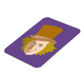 Willy Wonka Stenciled Face Graphic Magneet (Linkerzijde)